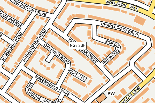 NG8 2SF map - OS OpenMap – Local (Ordnance Survey)