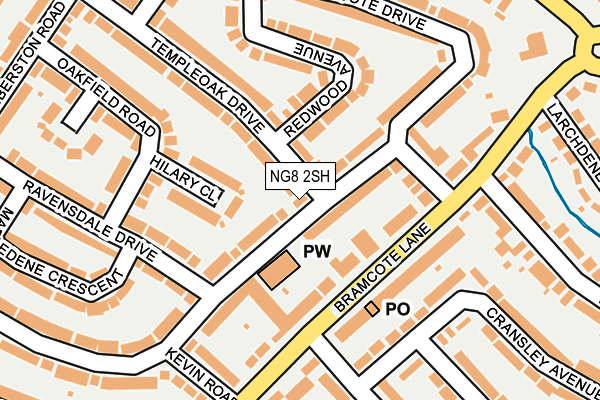 NG8 2SH map - OS OpenMap – Local (Ordnance Survey)