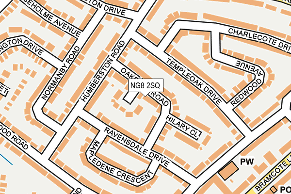 NG8 2SQ map - OS OpenMap – Local (Ordnance Survey)