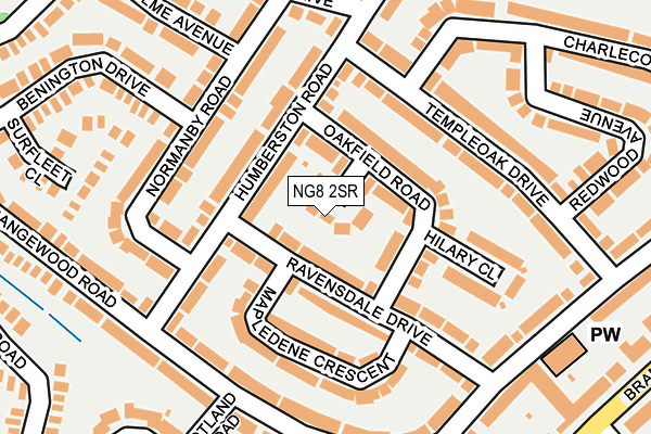 NG8 2SR map - OS OpenMap – Local (Ordnance Survey)