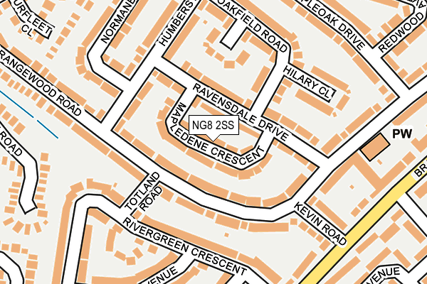 NG8 2SS map - OS OpenMap – Local (Ordnance Survey)