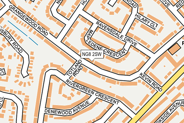 NG8 2SW map - OS OpenMap – Local (Ordnance Survey)