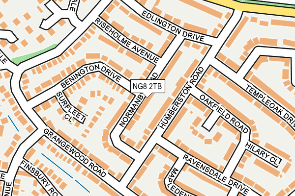 NG8 2TB map - OS OpenMap – Local (Ordnance Survey)