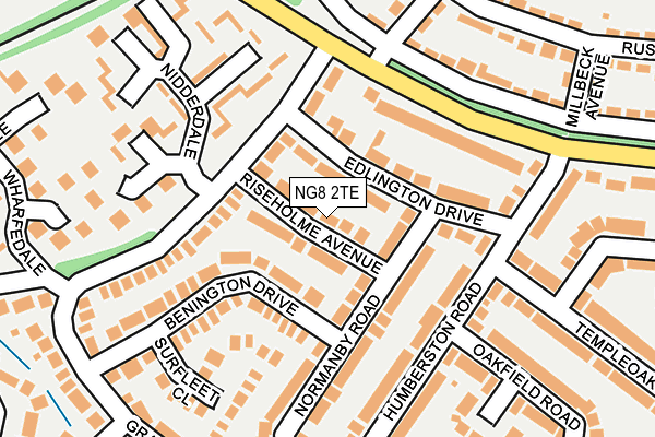 NG8 2TE map - OS OpenMap – Local (Ordnance Survey)