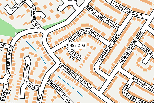 NG8 2TG map - OS OpenMap – Local (Ordnance Survey)