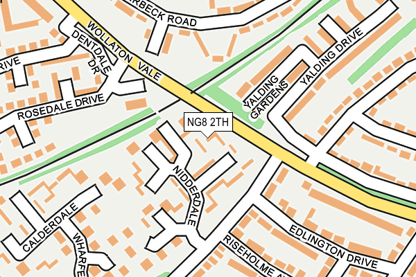 NG8 2TH map - OS OpenMap – Local (Ordnance Survey)