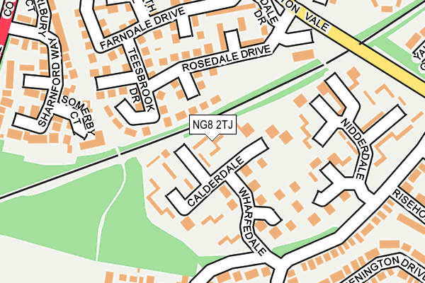 NG8 2TJ map - OS OpenMap – Local (Ordnance Survey)