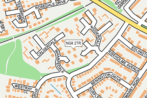 NG8 2TR map - OS OpenMap – Local (Ordnance Survey)