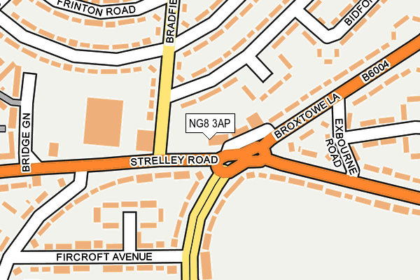 NG8 3AP map - OS OpenMap – Local (Ordnance Survey)