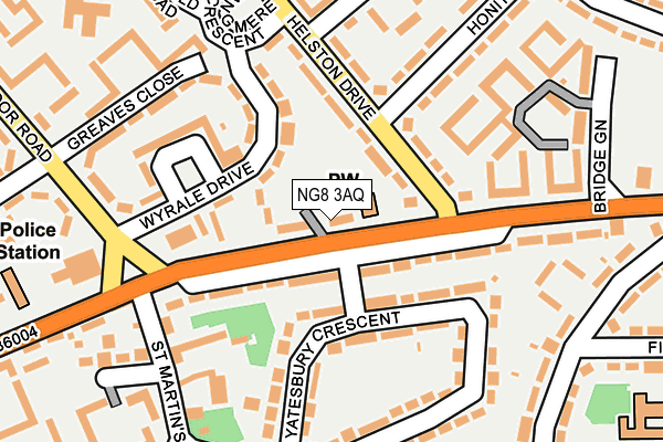 NG8 3AQ map - OS OpenMap – Local (Ordnance Survey)