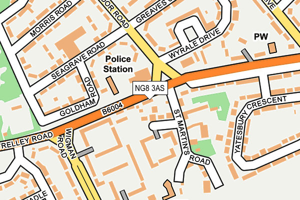 NG8 3AS map - OS OpenMap – Local (Ordnance Survey)