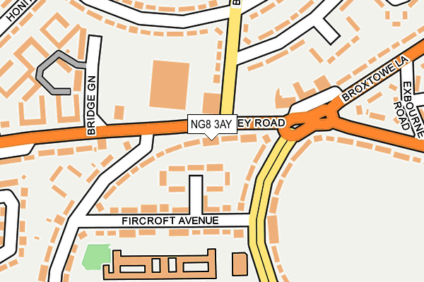 NG8 3AY map - OS OpenMap – Local (Ordnance Survey)