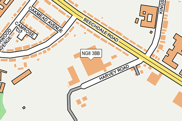 NG8 3BB map - OS OpenMap – Local (Ordnance Survey)