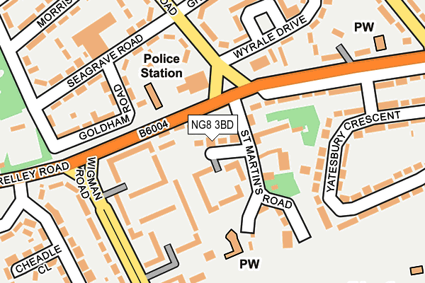 NG8 3BD map - OS OpenMap – Local (Ordnance Survey)