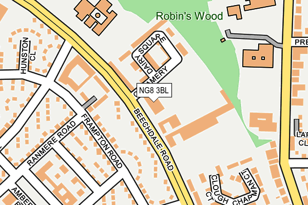 NG8 3BL map - OS OpenMap – Local (Ordnance Survey)