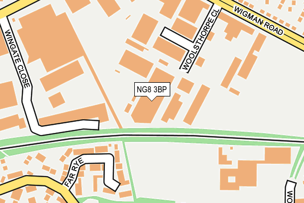 NG8 3BP map - OS OpenMap – Local (Ordnance Survey)