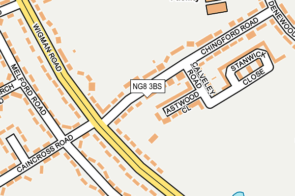 NG8 3BS map - OS OpenMap – Local (Ordnance Survey)