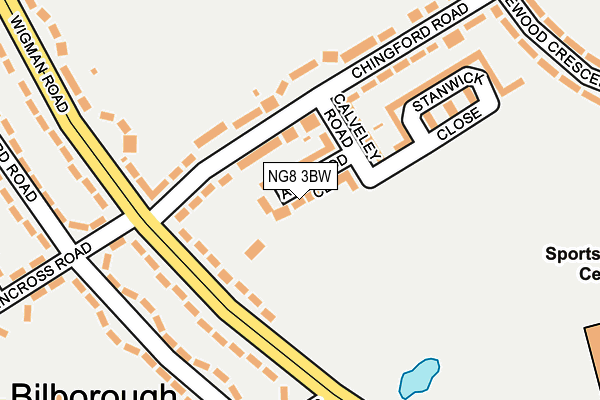 NG8 3BW map - OS OpenMap – Local (Ordnance Survey)