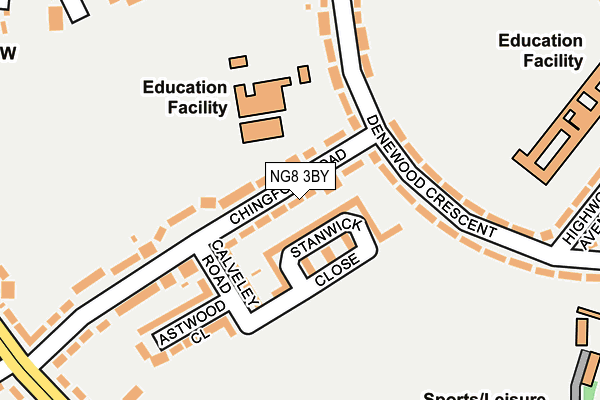 NG8 3BY map - OS OpenMap – Local (Ordnance Survey)