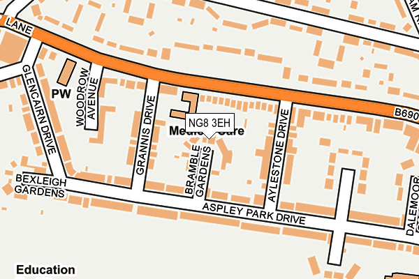 NG8 3EH map - OS OpenMap – Local (Ordnance Survey)