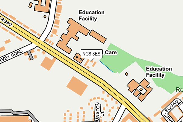 NG8 3ES map - OS OpenMap – Local (Ordnance Survey)