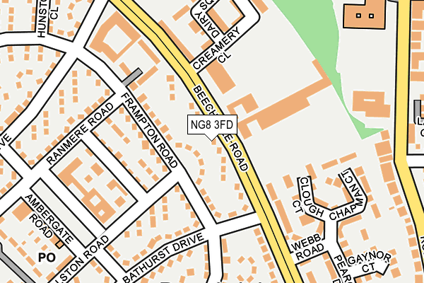 NG8 3FD map - OS OpenMap – Local (Ordnance Survey)
