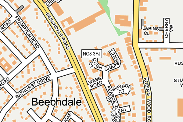 NG8 3FJ map - OS OpenMap – Local (Ordnance Survey)
