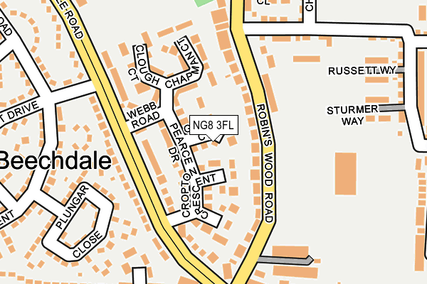 NG8 3FL map - OS OpenMap – Local (Ordnance Survey)