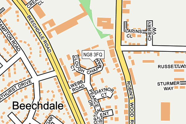 NG8 3FQ map - OS OpenMap – Local (Ordnance Survey)