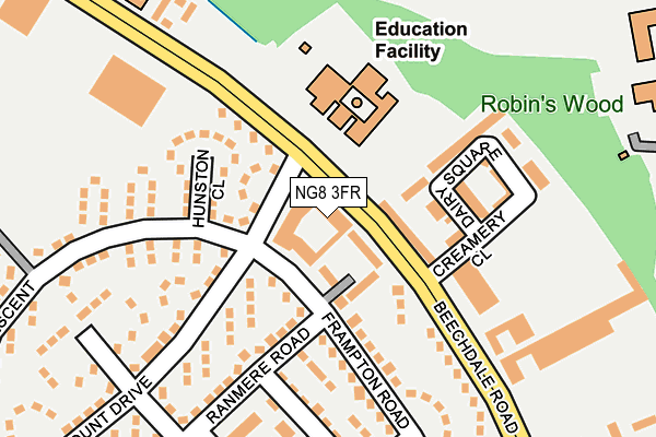 NG8 3FR map - OS OpenMap – Local (Ordnance Survey)