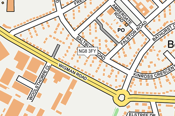 NG8 3FY map - OS OpenMap – Local (Ordnance Survey)