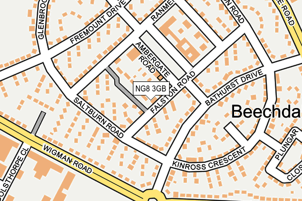 NG8 3GB map - OS OpenMap – Local (Ordnance Survey)