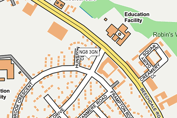 NG8 3GN map - OS OpenMap – Local (Ordnance Survey)