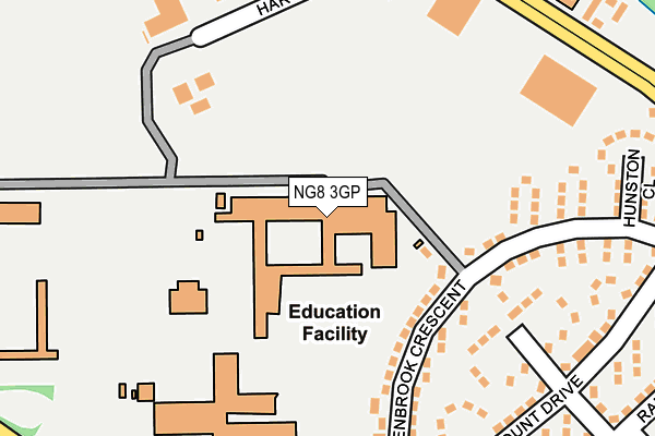 NG8 3GP map - OS OpenMap – Local (Ordnance Survey)