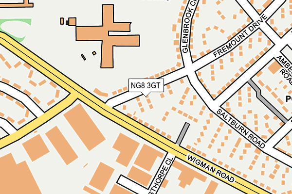 NG8 3GT map - OS OpenMap – Local (Ordnance Survey)