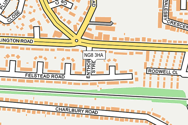 NG8 3HA map - OS OpenMap – Local (Ordnance Survey)