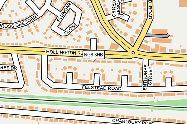 NG8 3HB map - OS OpenMap – Local (Ordnance Survey)