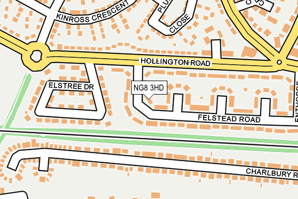 NG8 3HD map - OS OpenMap – Local (Ordnance Survey)