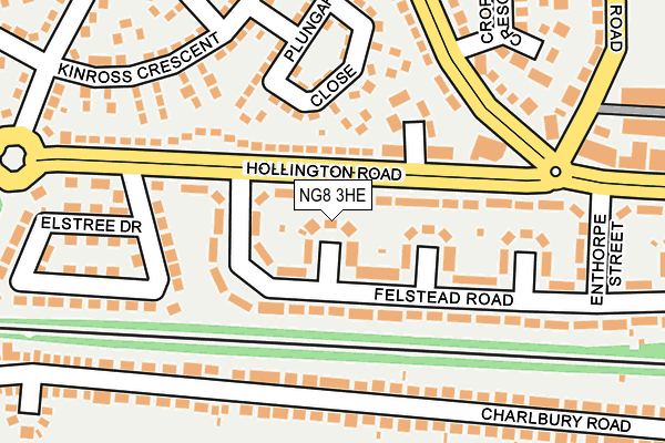 NG8 3HE map - OS OpenMap – Local (Ordnance Survey)