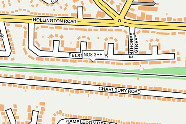NG8 3HF map - OS OpenMap – Local (Ordnance Survey)