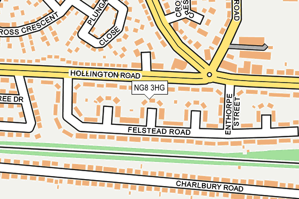 NG8 3HG map - OS OpenMap – Local (Ordnance Survey)