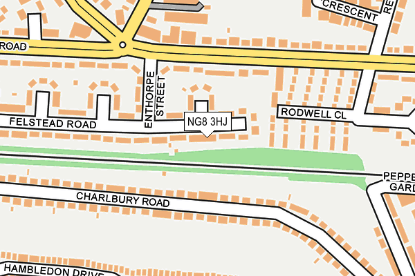 NG8 3HJ map - OS OpenMap – Local (Ordnance Survey)
