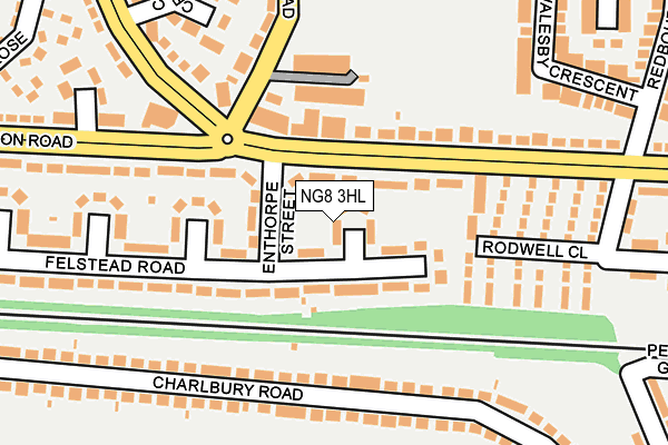 NG8 3HL map - OS OpenMap – Local (Ordnance Survey)