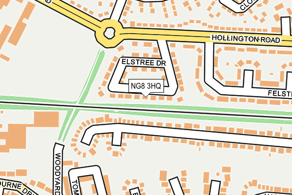 NG8 3HQ map - OS OpenMap – Local (Ordnance Survey)