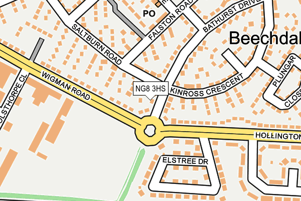 NG8 3HS map - OS OpenMap – Local (Ordnance Survey)