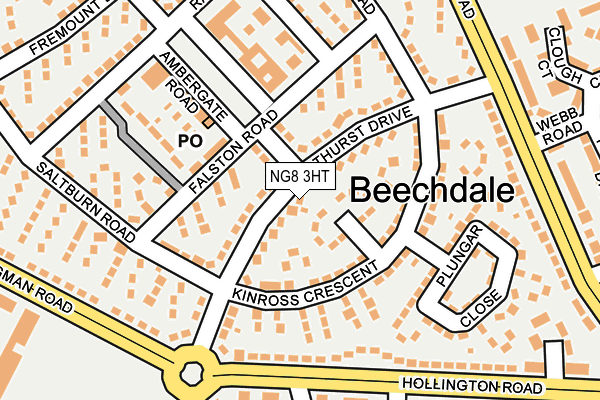 NG8 3HT map - OS OpenMap – Local (Ordnance Survey)