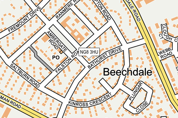 NG8 3HU map - OS OpenMap – Local (Ordnance Survey)