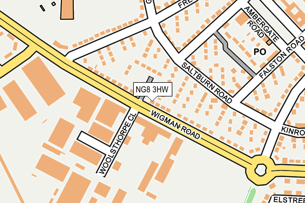 NG8 3HW map - OS OpenMap – Local (Ordnance Survey)