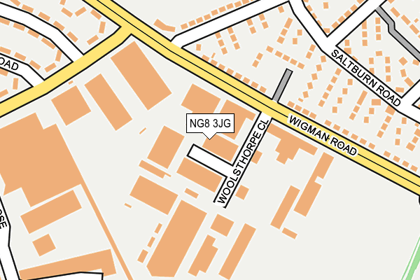 NG8 3JG map - OS OpenMap – Local (Ordnance Survey)