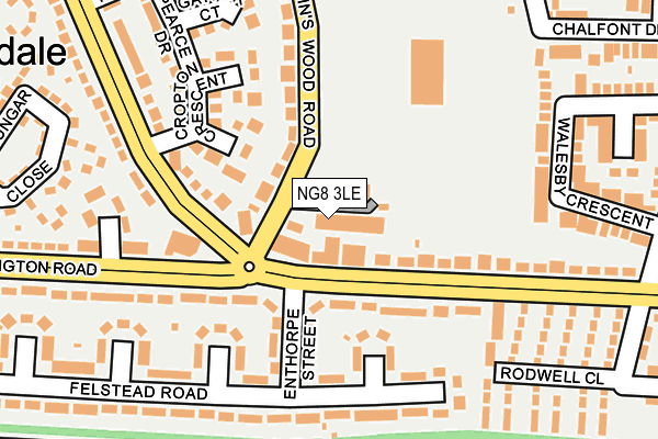 NG8 3LE map - OS OpenMap – Local (Ordnance Survey)